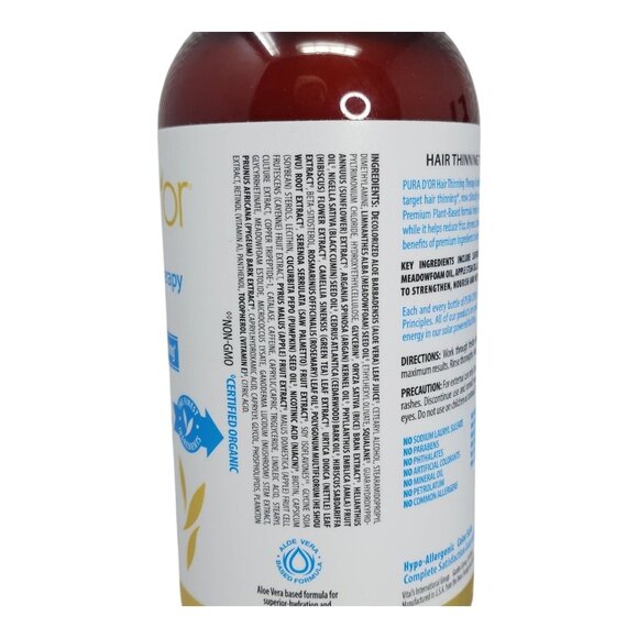 PURA D'OR Dor Hair Thinning Therapy Shampoo & Conditioner LAVENDER VANILLA 24 oz - Picture 9 of 10